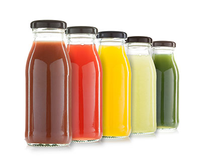 Glass Juice Bottles, Reusable Juice Container With Brush, Glass