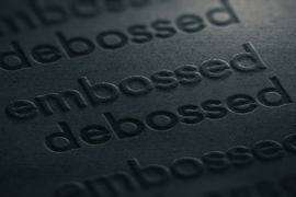 Embossed / Debossed