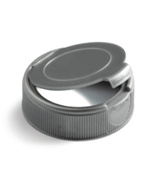 Gray flip top closure for nutraceuticals