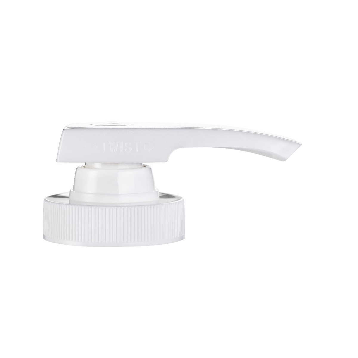 Twist lid container with dispensing spout