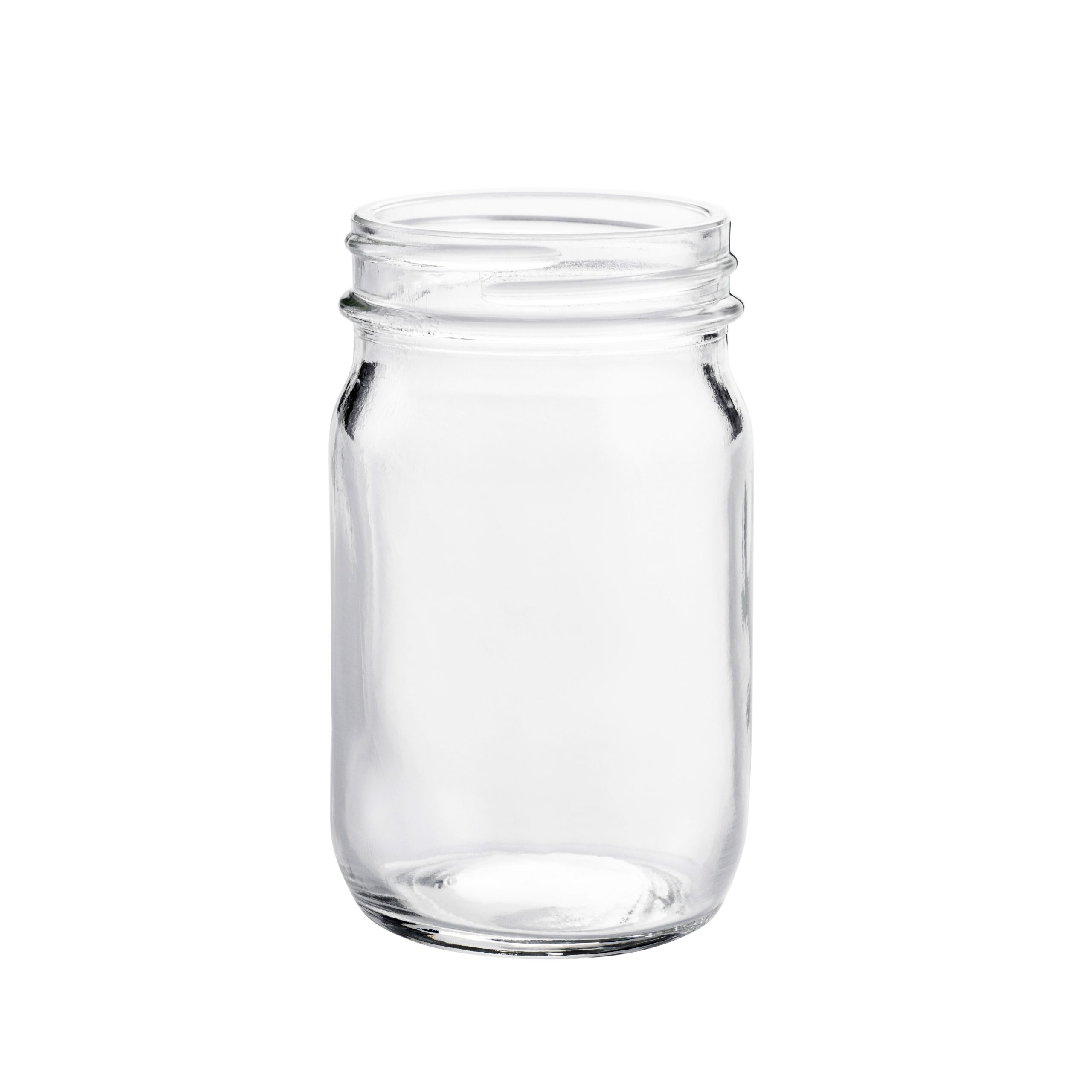 12 oz Clear Glass Economy Canning Jars - 70-450 Neck Finish