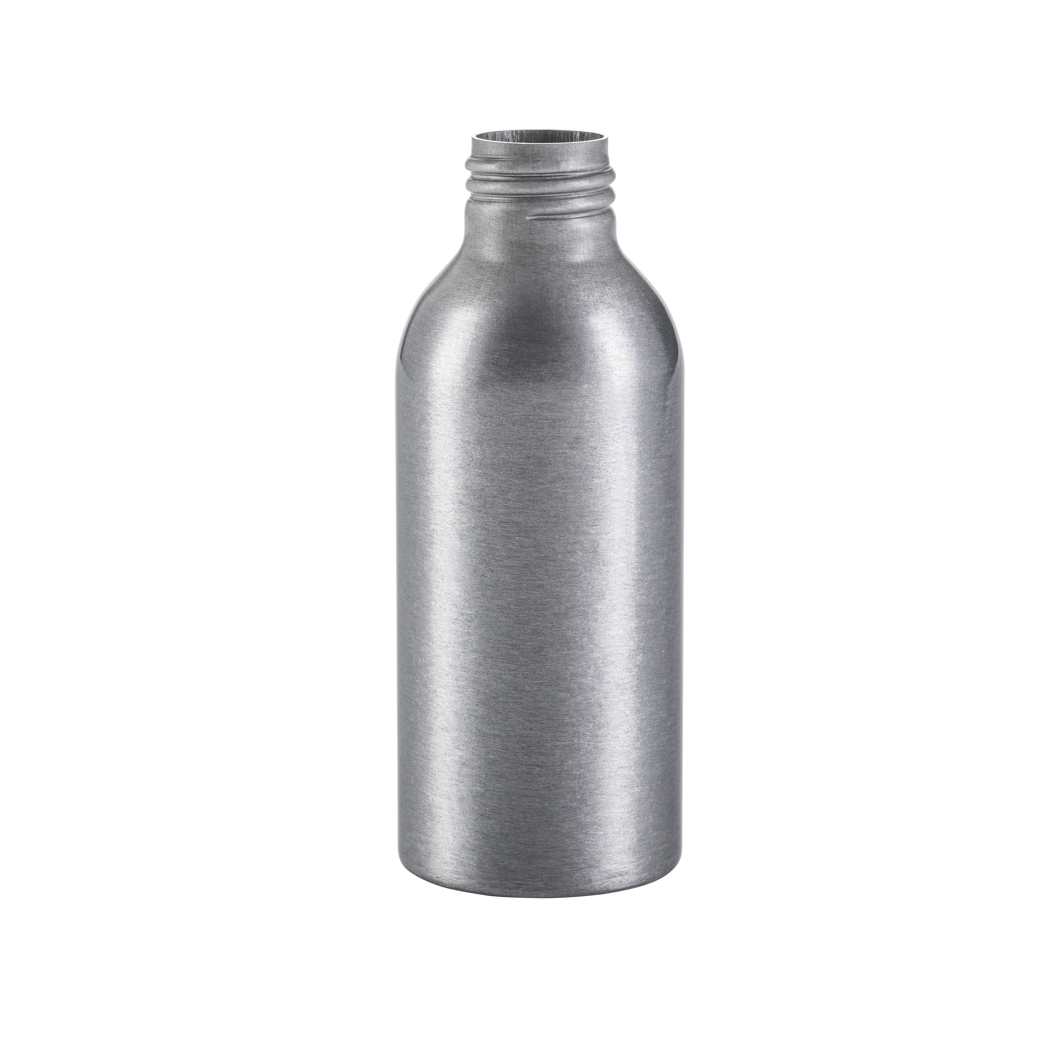 Silver Water bottle with screw top