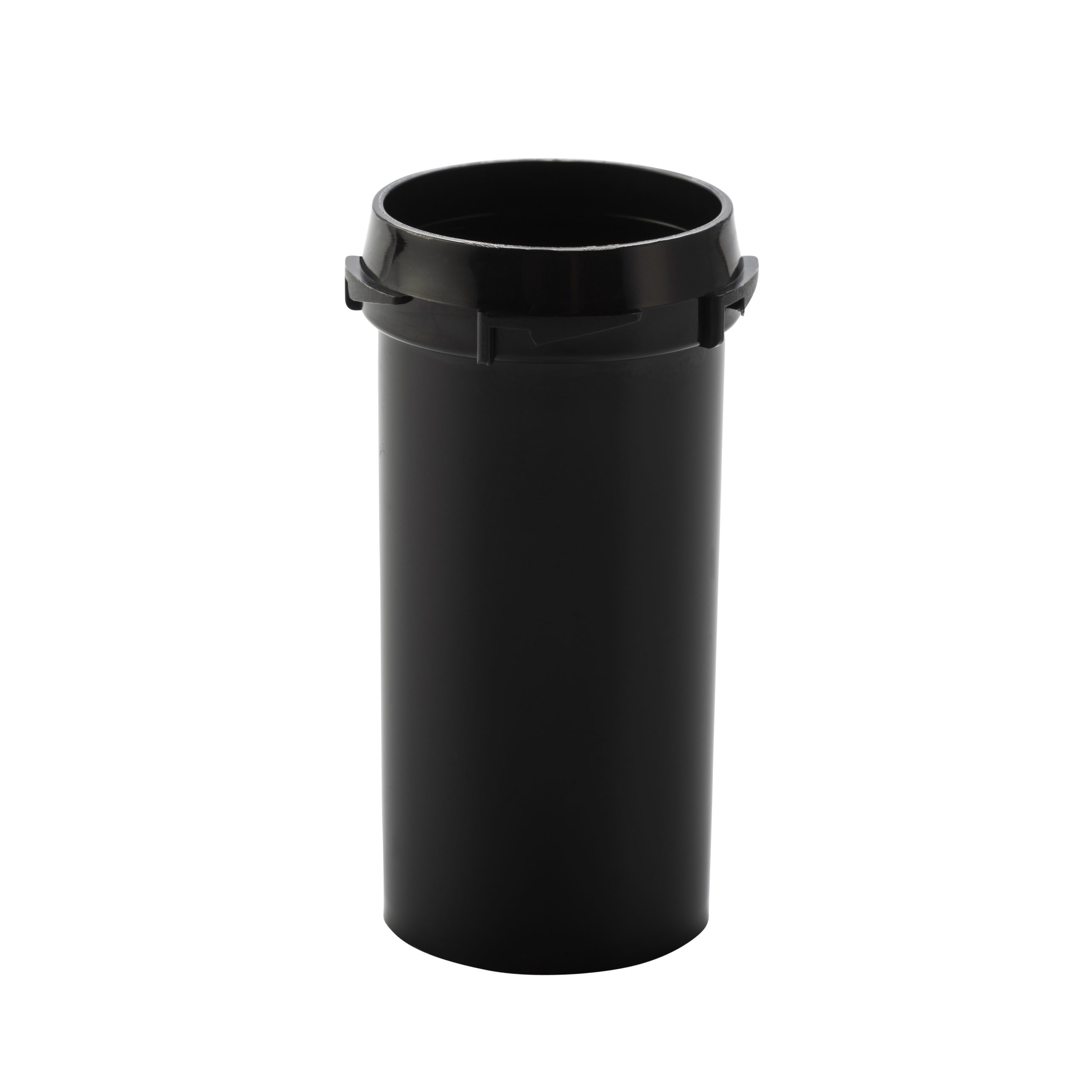 Black container with no lid