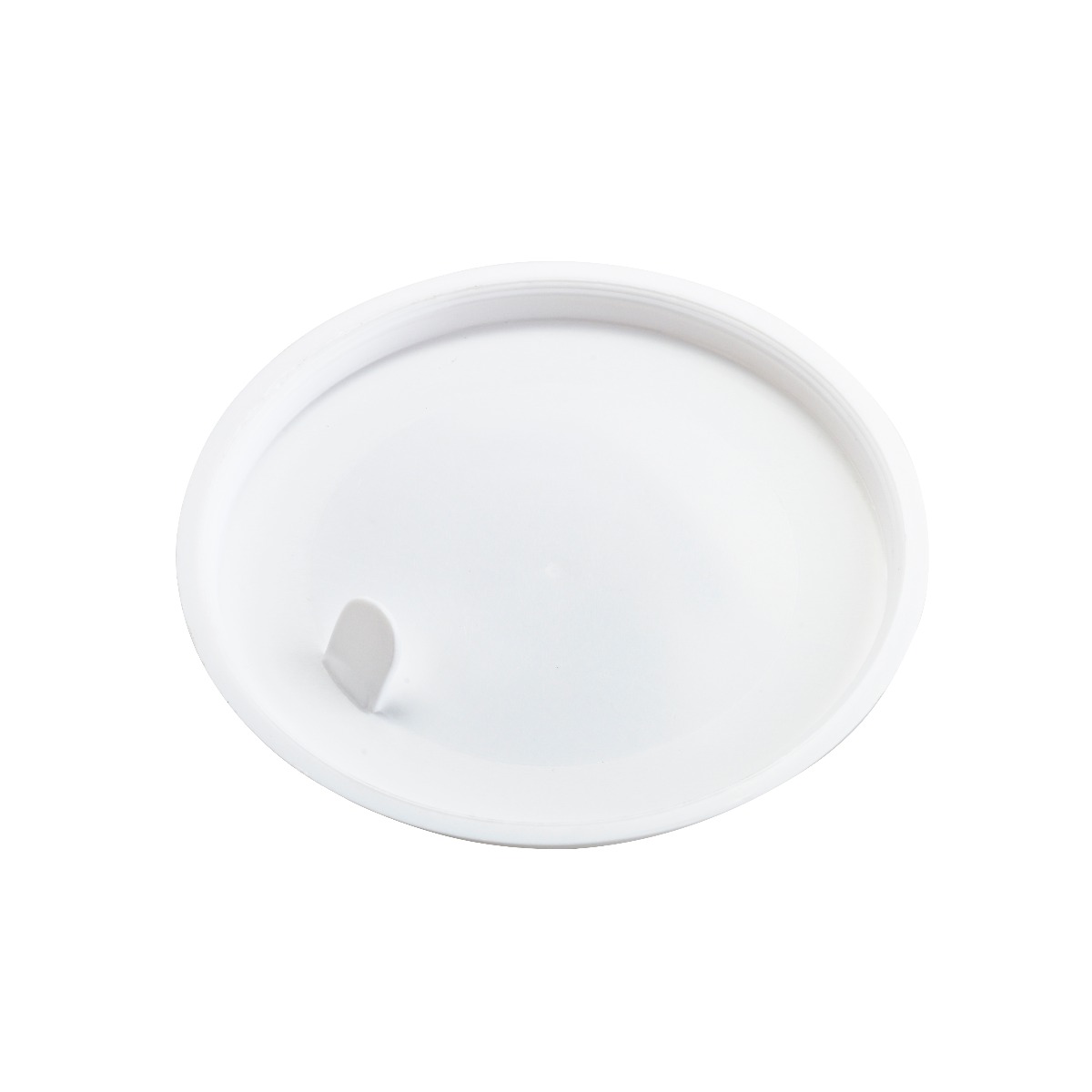 Peal Back Lid in White on white background