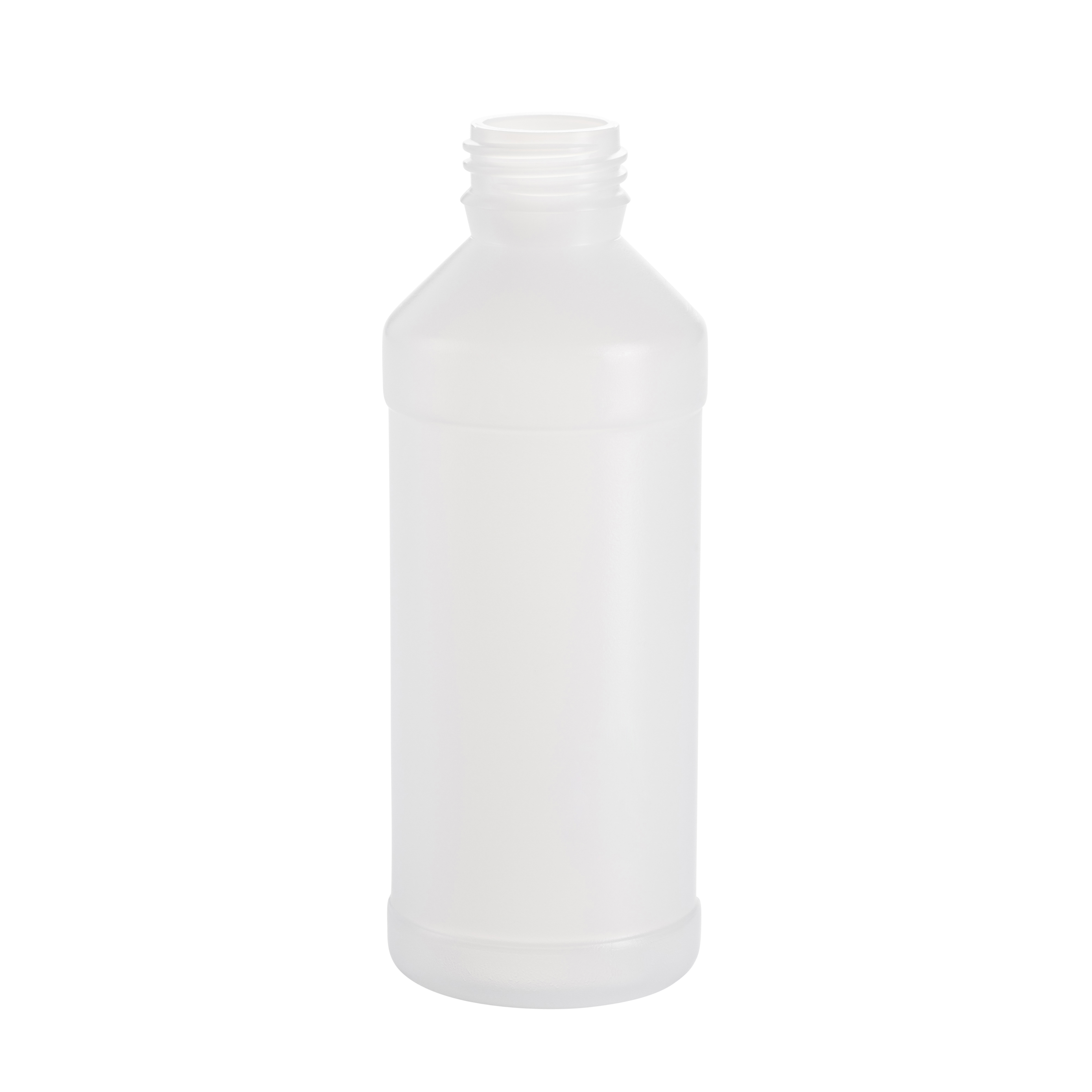 White bottle with screw lid opening