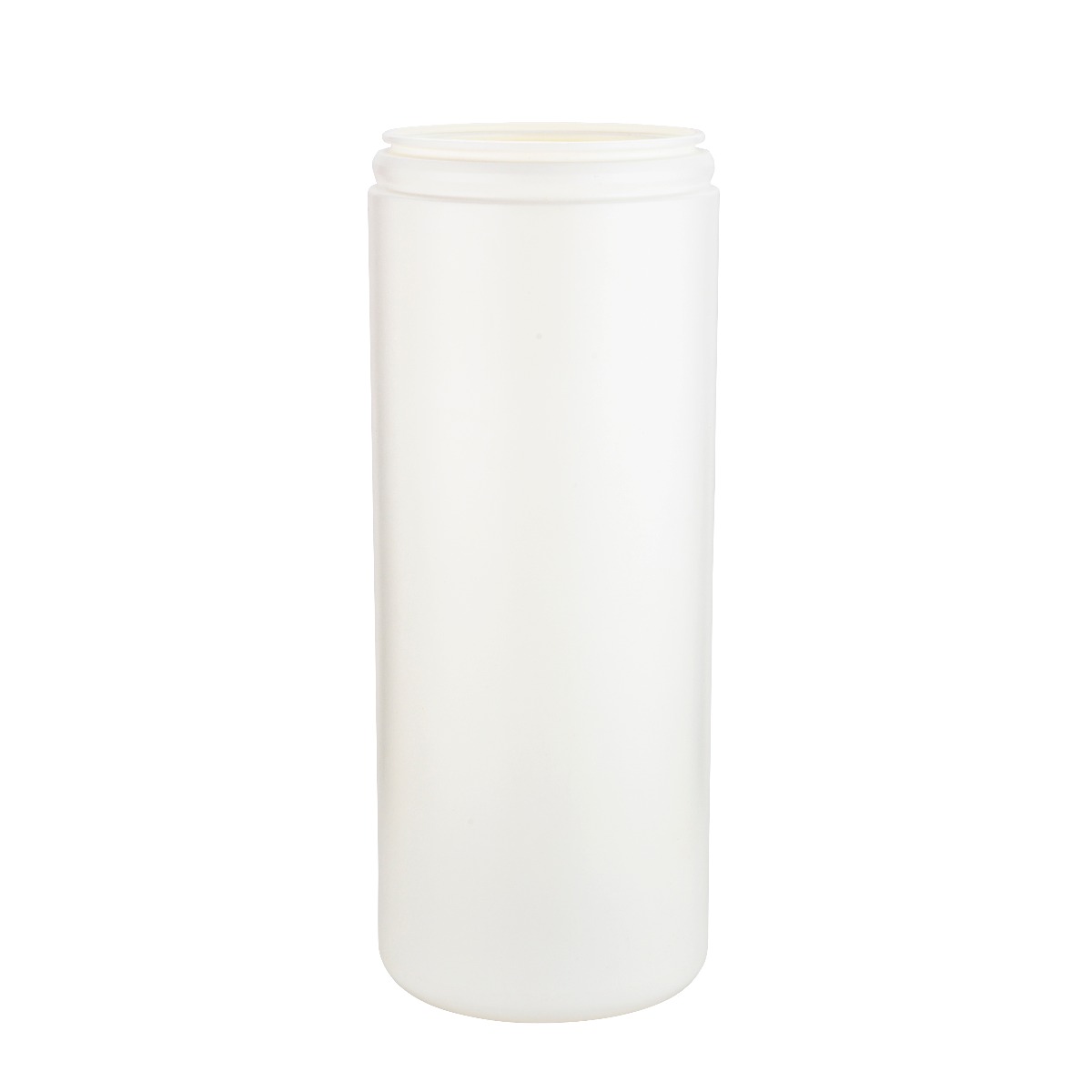 Plastic cylinder container tall