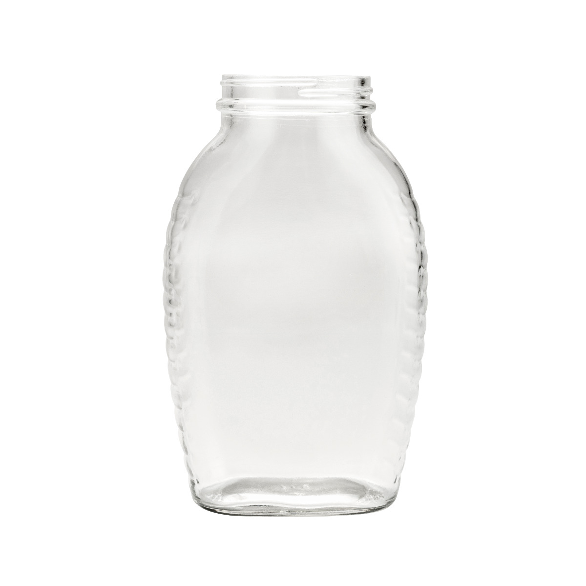 Wide glass container