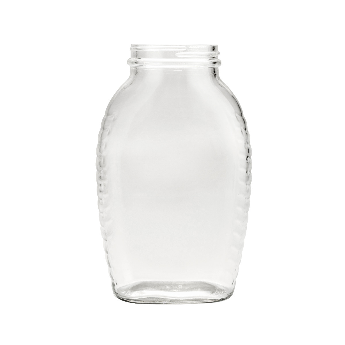 6.4 oz. Clear Glass Hexagonal Jar