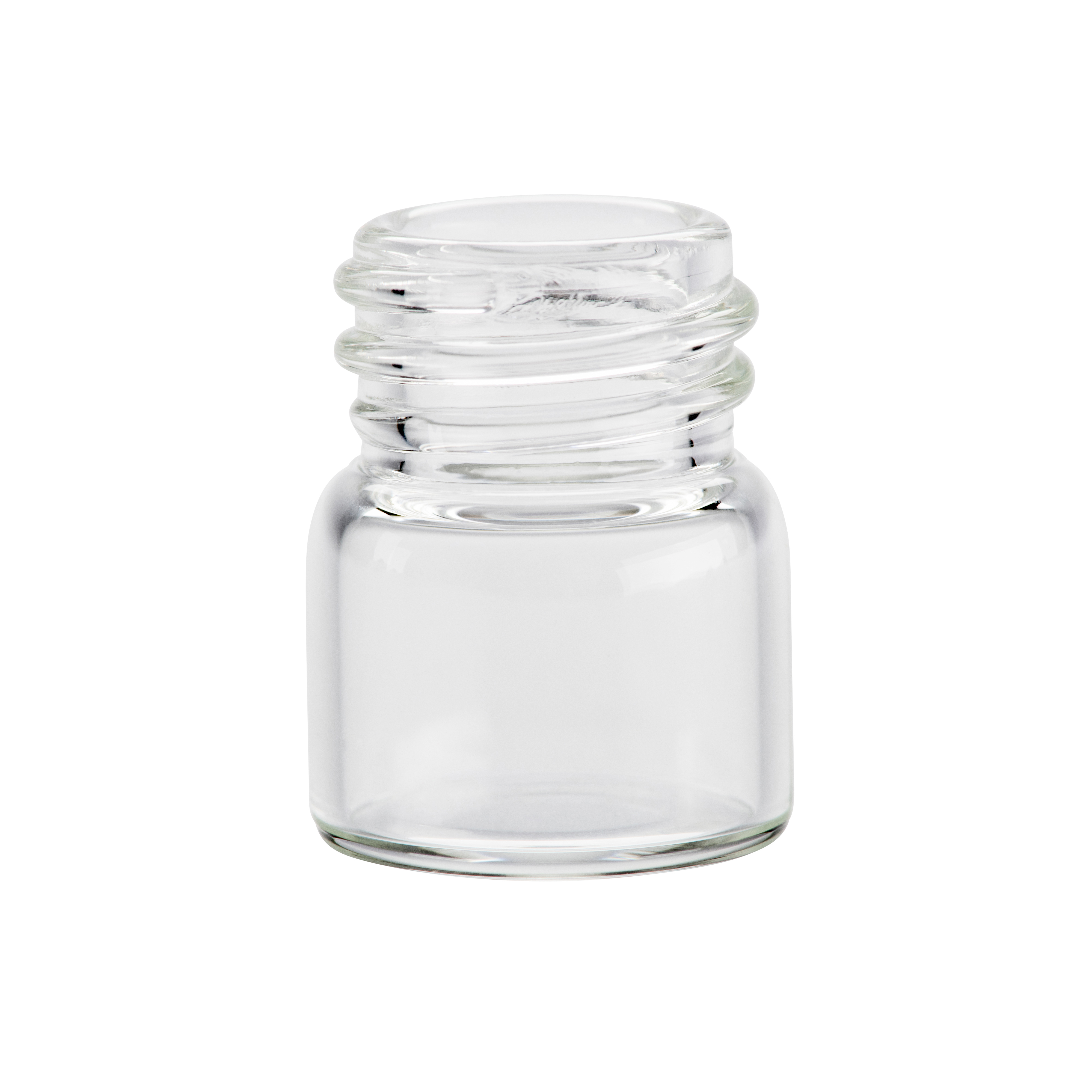 Small glass container for food storage