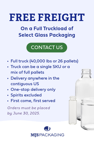 MJS Free Fright On a full truckload of select glass packaging