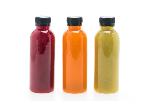Fruit Juice in plastic bottles