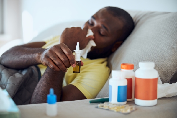 Person with Cold and Flu