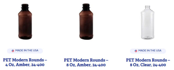 Liquid Bottles From MJS Packaging